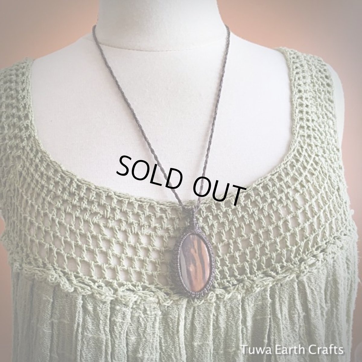 画像12: 【プロテクション・グラウンディング・安定】アースカラー大ぶりジャスパー ペンダント/ネックレス★シンプル ナチュラル ハンドメイド パワーストーン (12)