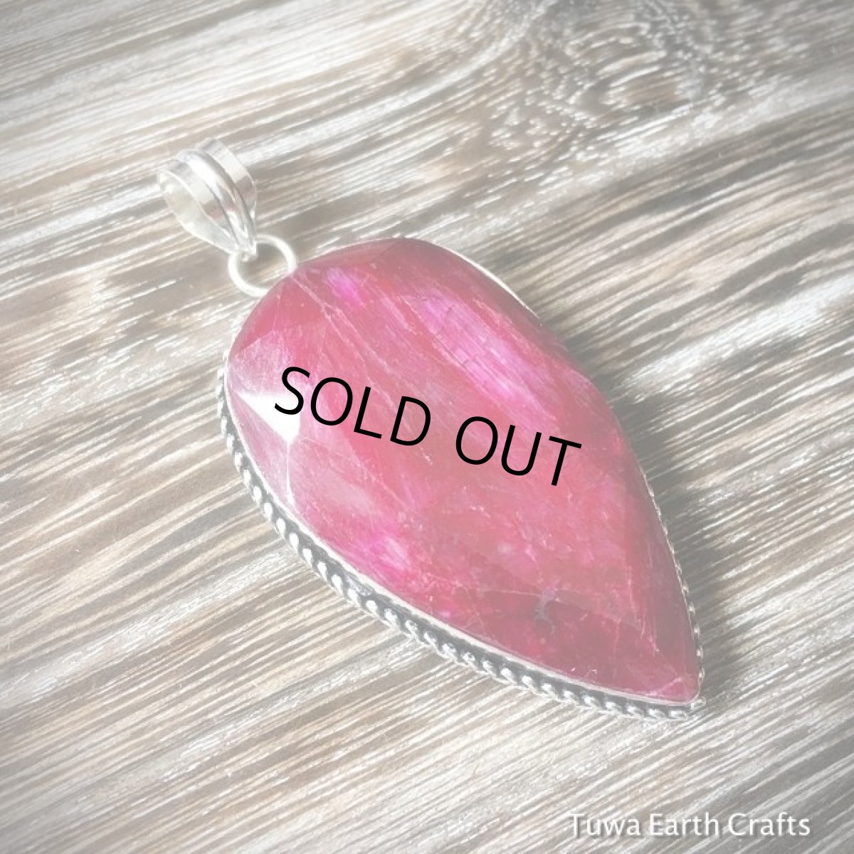 画像3: 【行動力アップの石】全長6.4cm大ぶり天然ルビー ペンダントトップ★シルバー★貴石★天然石パワーストーンアクセサリー (3)