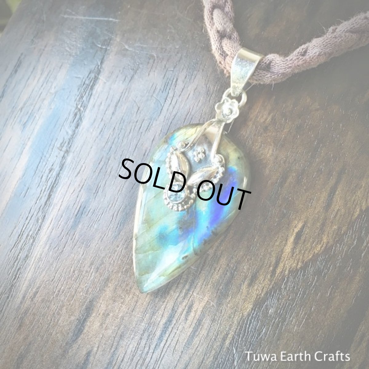 画像10: 【夢の実現をサポート♪】1点物★高品質ラブラドライト&きらきらブルートパーズ　大ぶりペンダントトップ★スターリングシルバー (10)