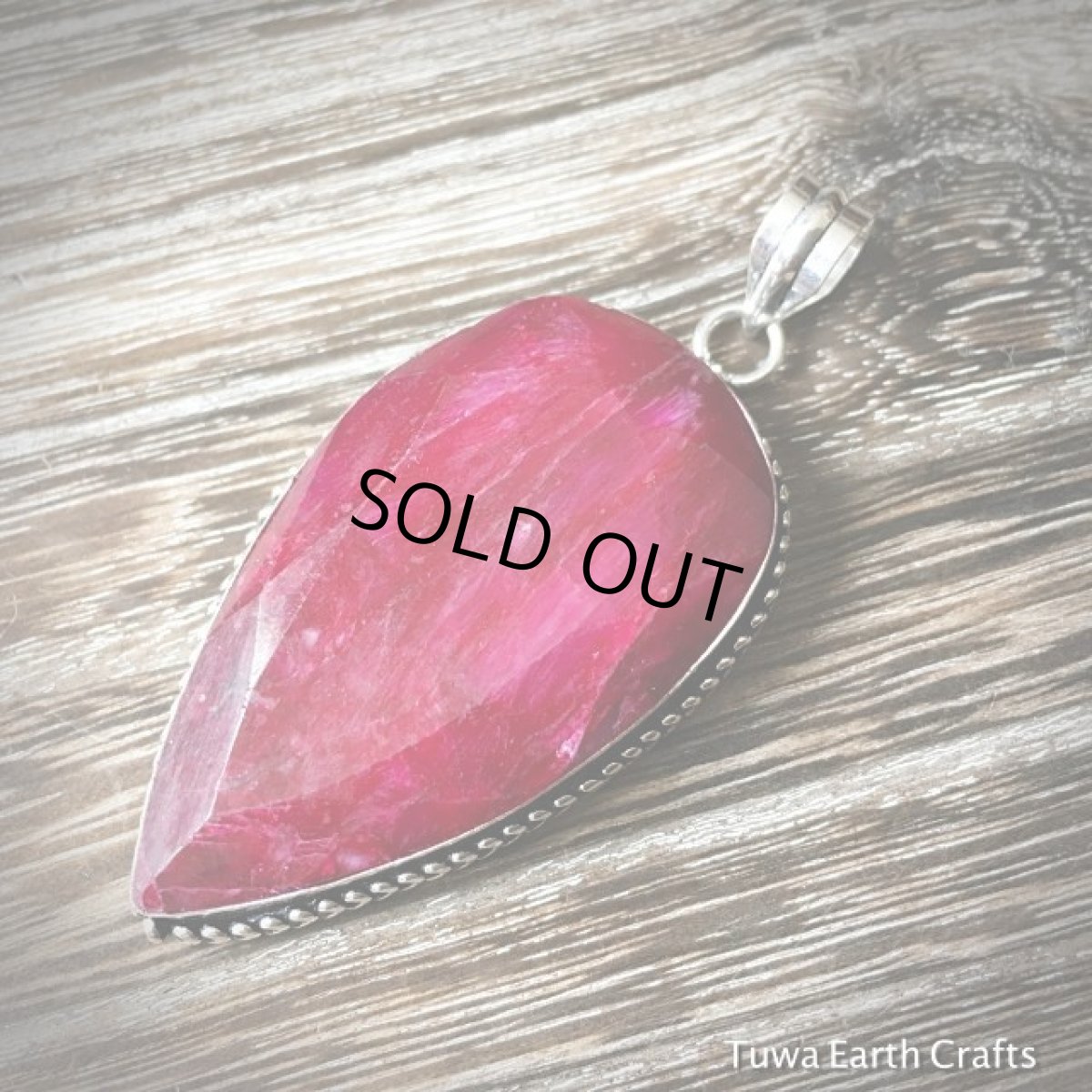 画像4: 【行動力アップの石】全長6.4cm大ぶり天然ルビー ペンダントトップ★シルバー★貴石★天然石パワーストーンアクセサリー (4)