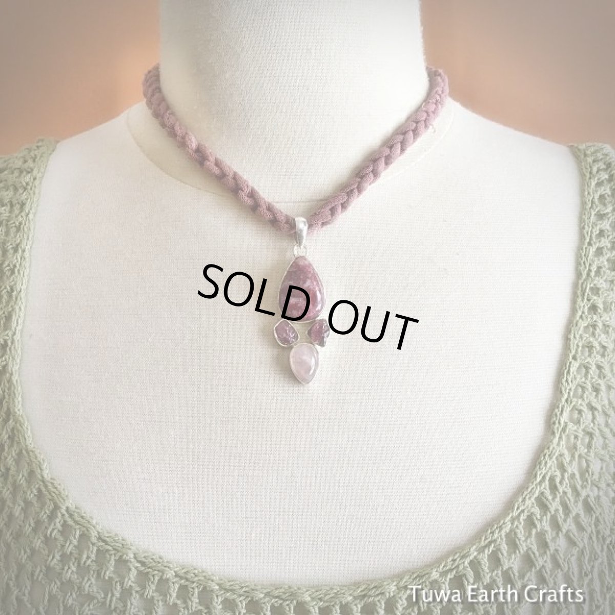 画像16: 【女性性と愛のシンボル】高品質ピンクチューライト（ノルウェー産）・ピンクトルマリン・ローズクォーツ１点物ペンダントトップ★スターリングシルバー★パワーストーン (16)