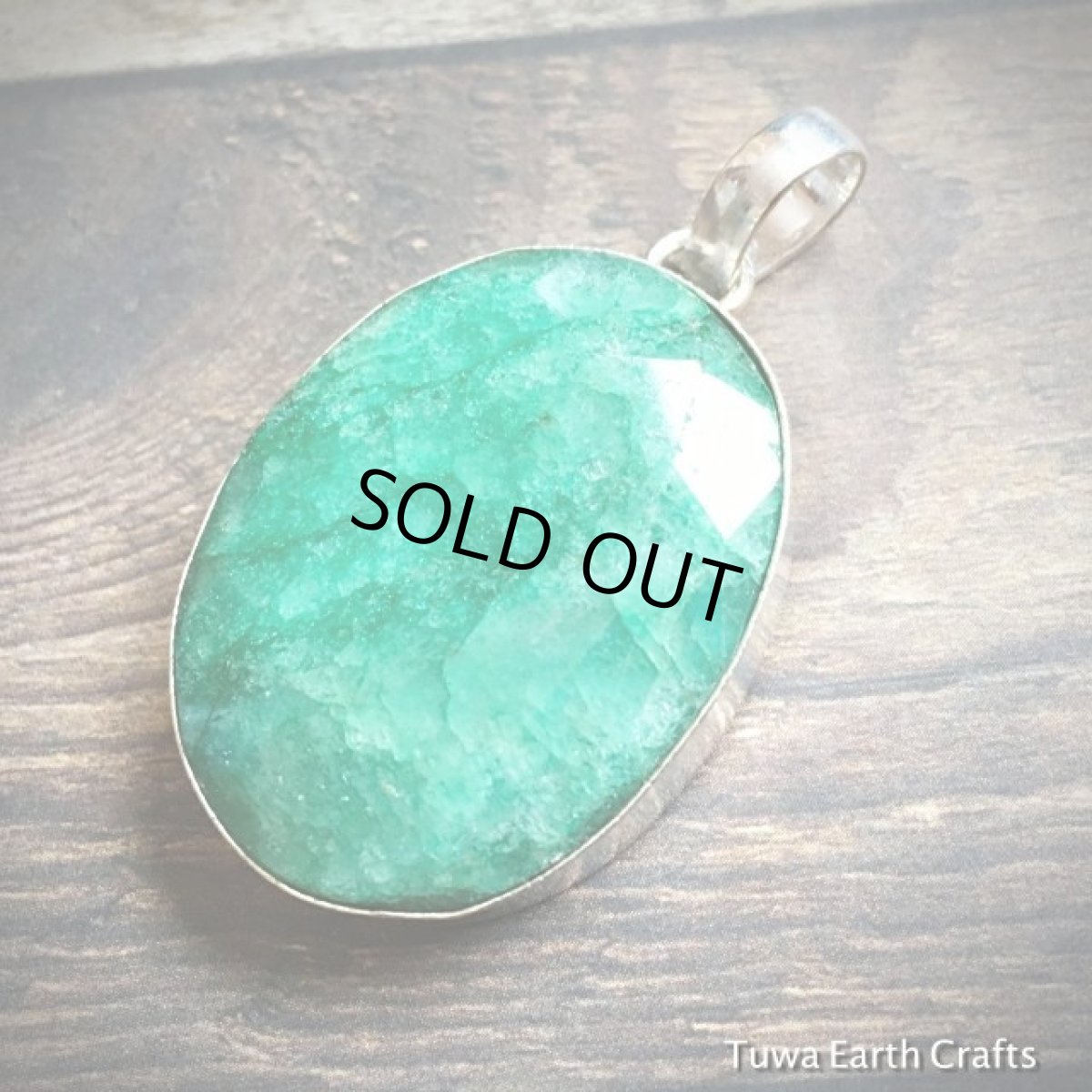 画像3: １点物　BIG大ぶり★コロンビア産 天然エメラルド ペンダントトップ*星形きらきらカット入り*シルバー (3)