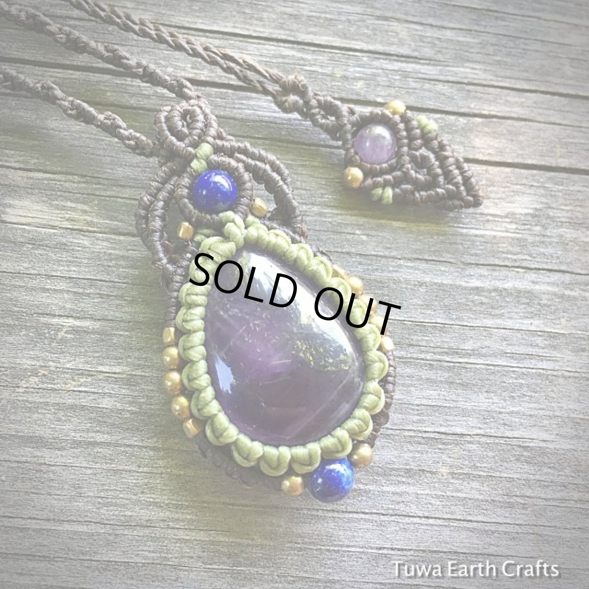 画像8: 1点物　ファントムアメジスト　ペンダント・ネックレス★マクラメ編み★幻影紫水晶★天然石パワーストーン (8)