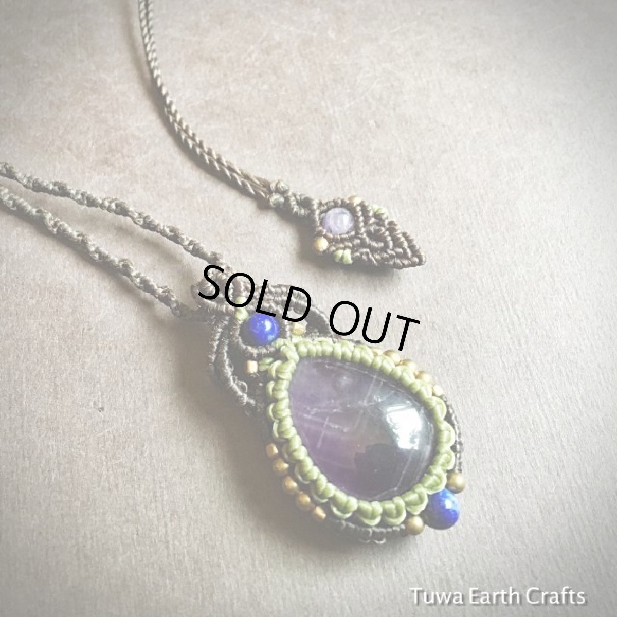 画像11: 1点物　ファントムアメジスト　ペンダント・ネックレス★マクラメ編み★幻影紫水晶★天然石パワーストーン (11)