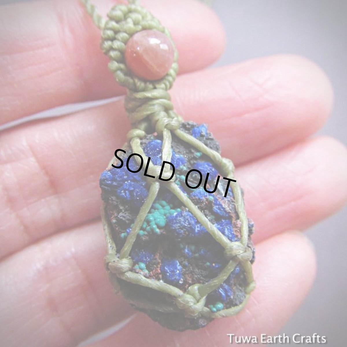 画像3: 1点物 アズライトマラカイト原石ペンダント・ネックレス★アズロマラカイト 鉱物 天然石パワーストーン (3)