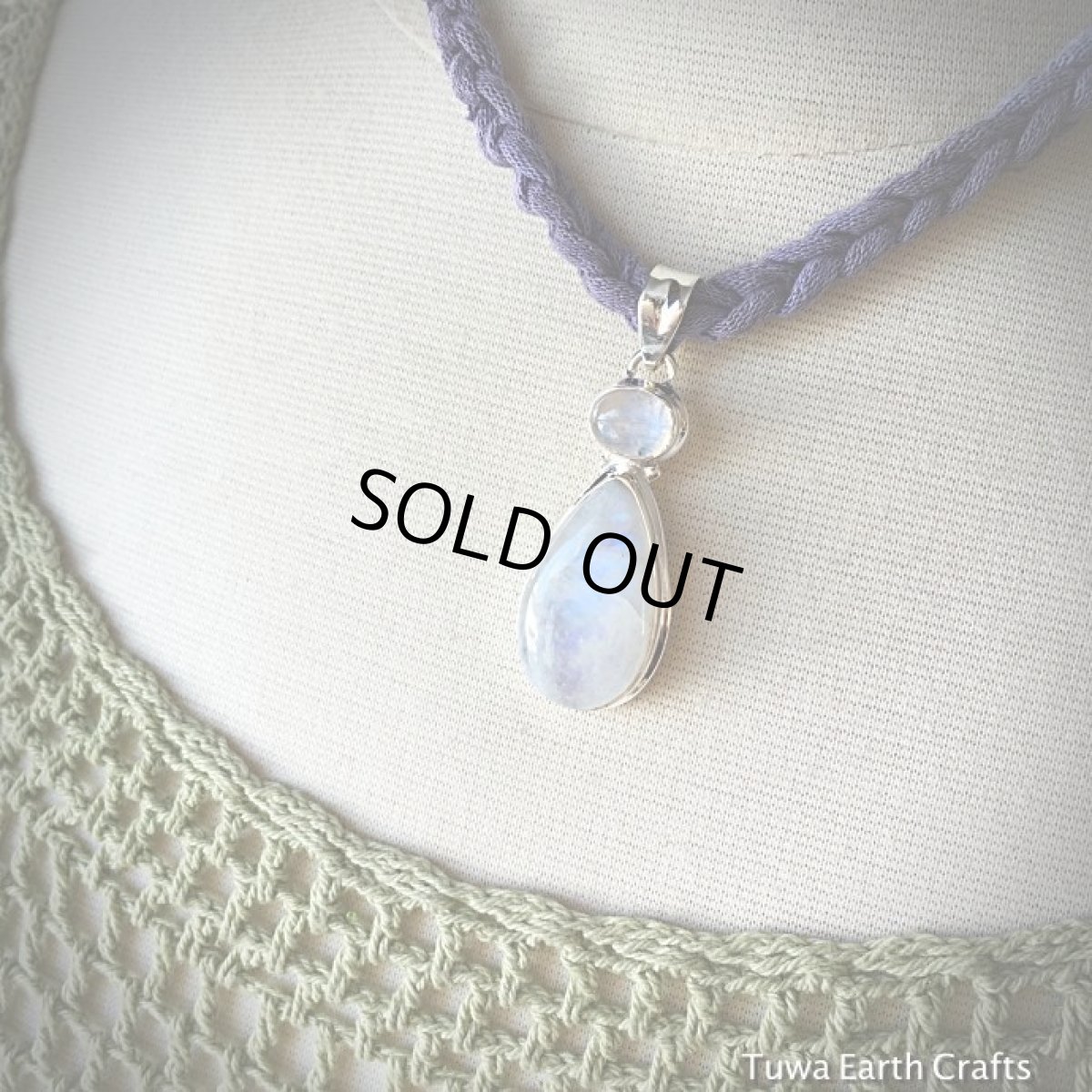 画像13: 1点物　極上レインボームーンストーン２石使いペンダントトップ★スターリングシルバー　パワーストーン　天然石 (13)