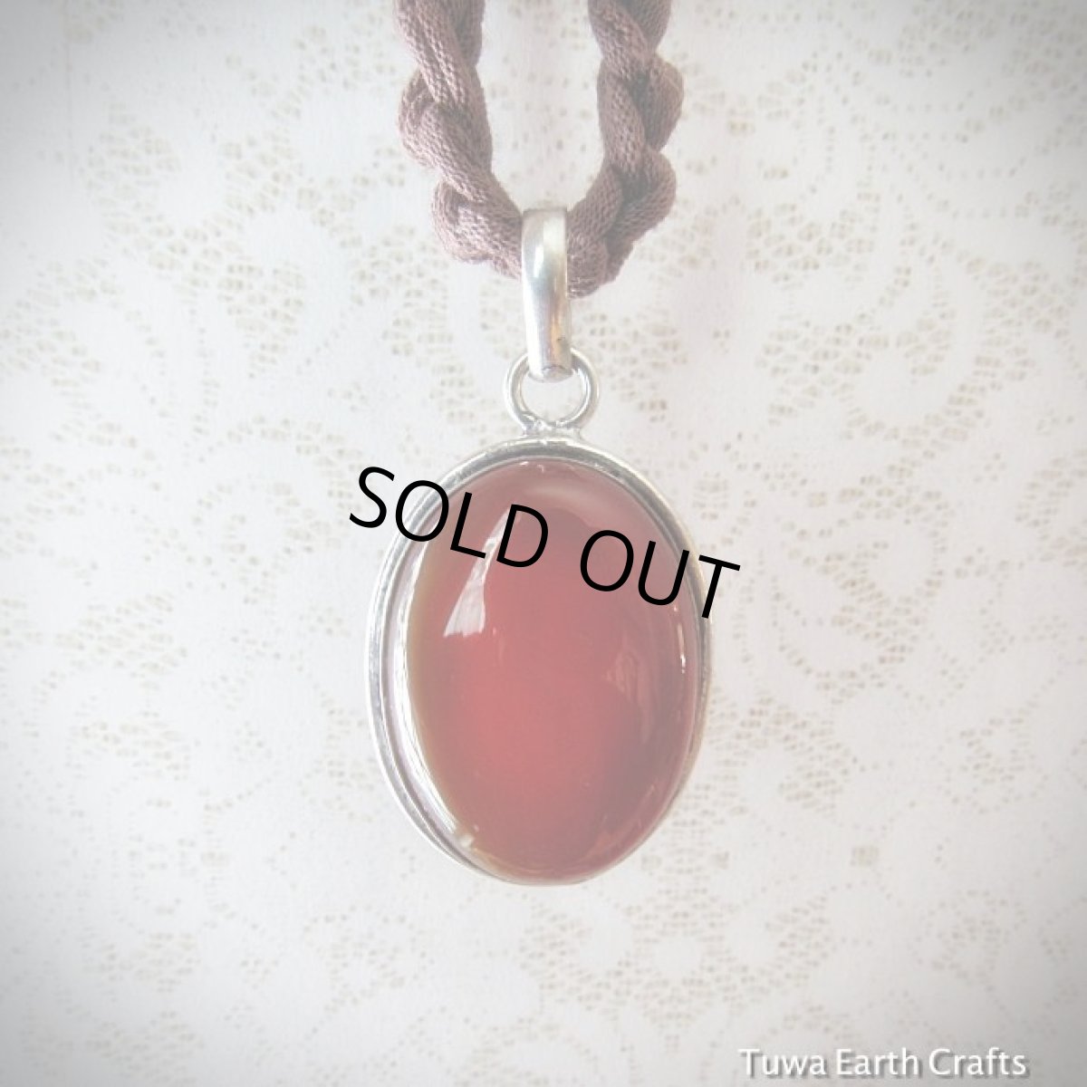 画像2: 【勇気と行動の石】大ぶり　カーネリアン1点物ペンダントトップ*ハンドメイド*天然石パワーストーン　アクセサリー (2)