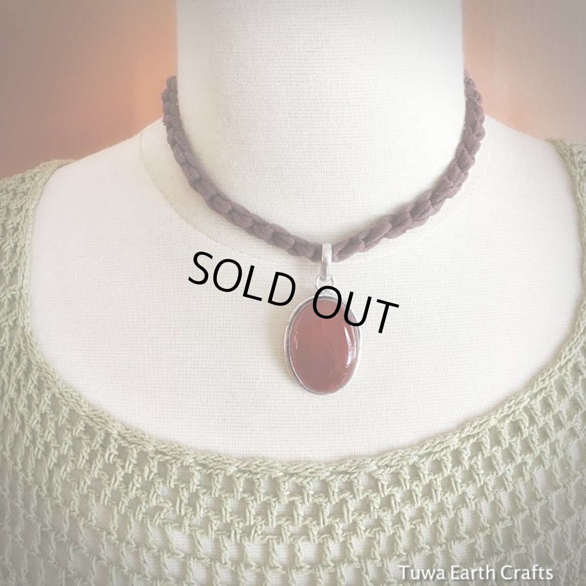 画像8: 【勇気と行動の石】大ぶり　カーネリアン1点物ペンダントトップ*ハンドメイド*天然石パワーストーン　アクセサリー (8)