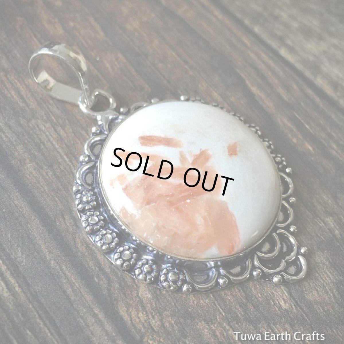 画像12: 【浄化・ヒーリング・瞑想】大ぶり　スコレサイト　スコレス沸石　まんまる満月型　ペンダントトップ　スティルバイト入り*1点物パワーストーン天然石アクセサリー (12)