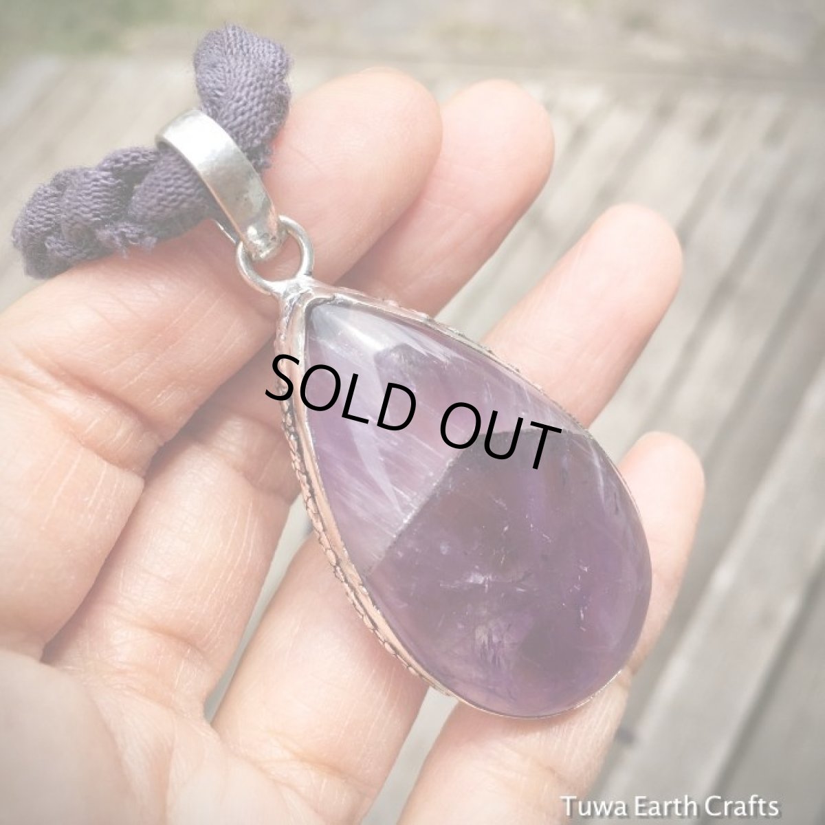 画像15: 1点物 上質　大ぶりファントムアメジスト ペンダントトップ（ヘマタイト入り）★パワーストーン天然石ヒーリングアクセサリー (15)