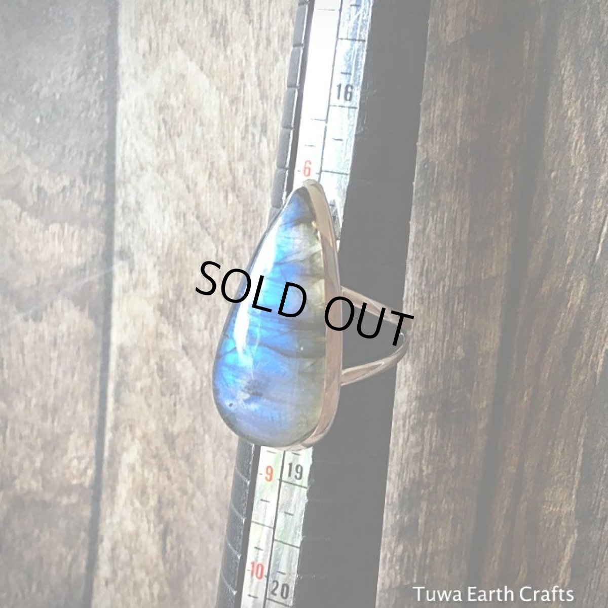 画像15: 1点物　高品質ラブラドライト（カナダ産）シルバーリング　神秘的ディープブルー大ぶり　指輪15号　天然石パワーストーンアクセサリー (15)