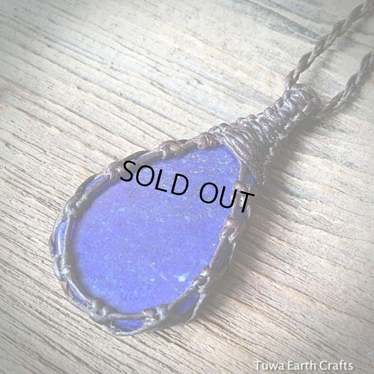 画像3: 【邪気を払い幸運をもたらす】リバーシブル♪ 大きなラピスラズリ（アフガニスタン産）ペンダント シンプルネックレス  パワーストーン天然石 (3)