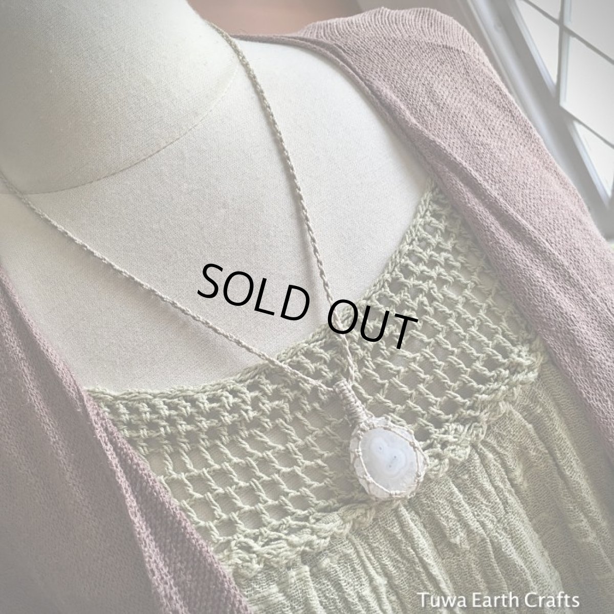 画像15: 【魔除け・邪気払い】高品質ソーラークォーツ　ペンダント/ネックレス　1点物★原石＊スピリチュアル＊シンプルマクラメ編みアクセサリー＊天然石パワーストーン (15)