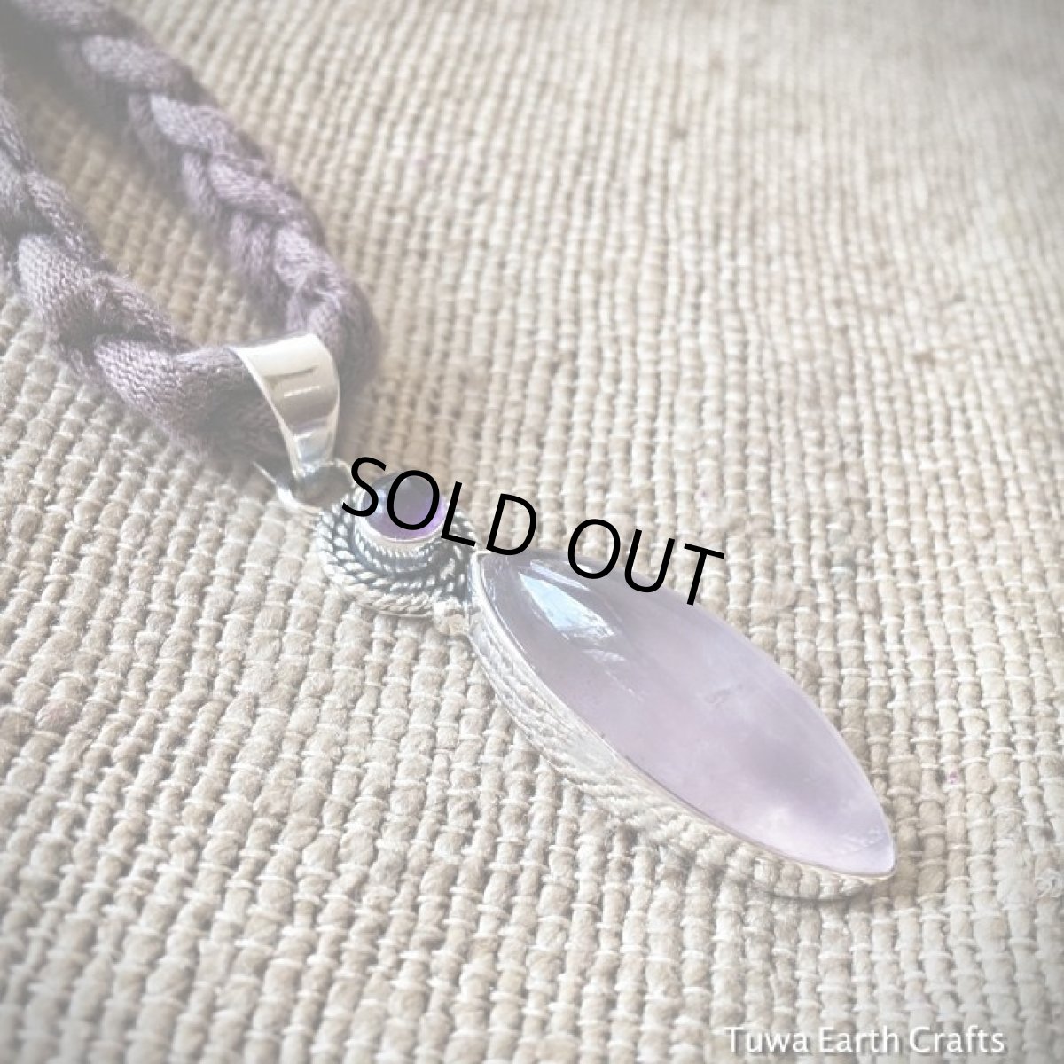 画像10: 1点物　高品質ぷっくりローズクォーツ＆アメジスト　ペンダントトップ★天然石パワーストーンアクセサリー★スターリングシルバー (10)