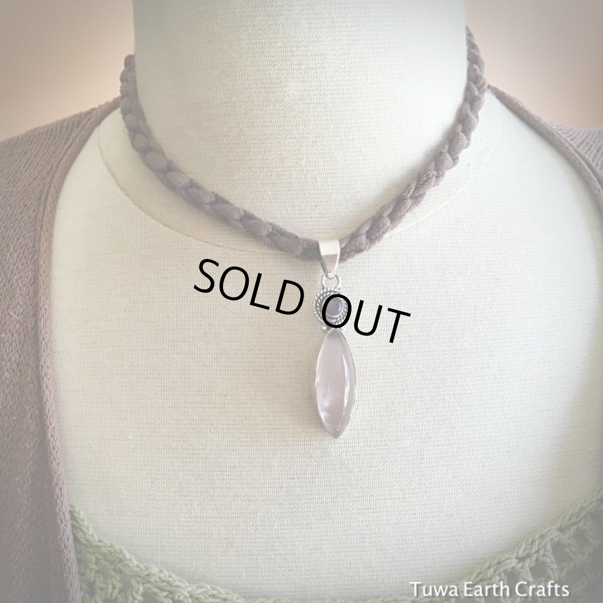 画像16: 1点物　高品質ぷっくりローズクォーツ＆アメジスト　ペンダントトップ★天然石パワーストーンアクセサリー★スターリングシルバー (16)