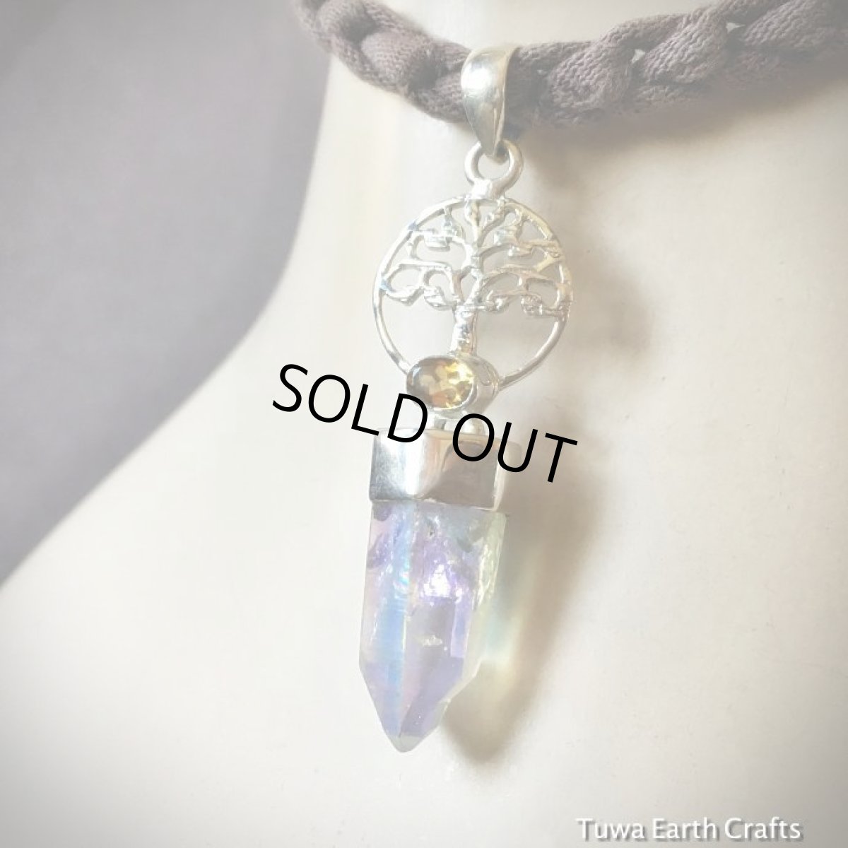 画像10: 【生命の樹・ツリーオブライフ】極上エンジェルオーラクォーツ 1点物ペンダントトップ withシトリン ウインドウ入り★スターリングシルバー ハンドメイド 水晶 ヒーリングクリスタル (10)