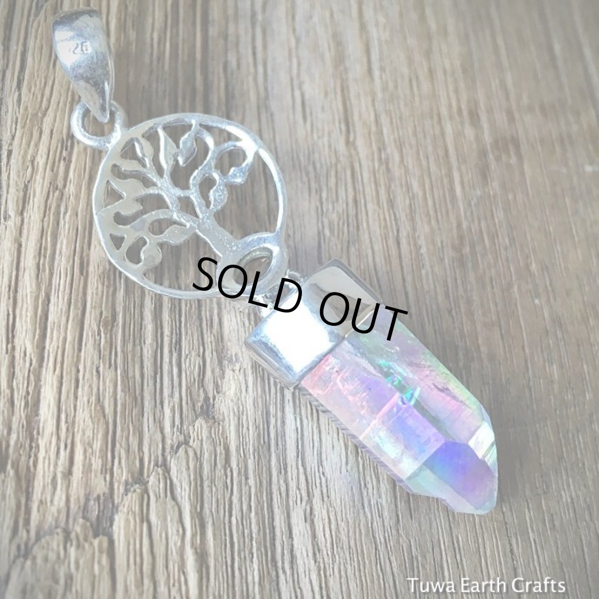 画像15: 【生命の樹・ツリーオブライフ】極上エンジェルオーラクォーツ 1点物ペンダントトップ withシトリン ウインドウ入り★スターリングシルバー ハンドメイド 水晶 ヒーリングクリスタル (15)