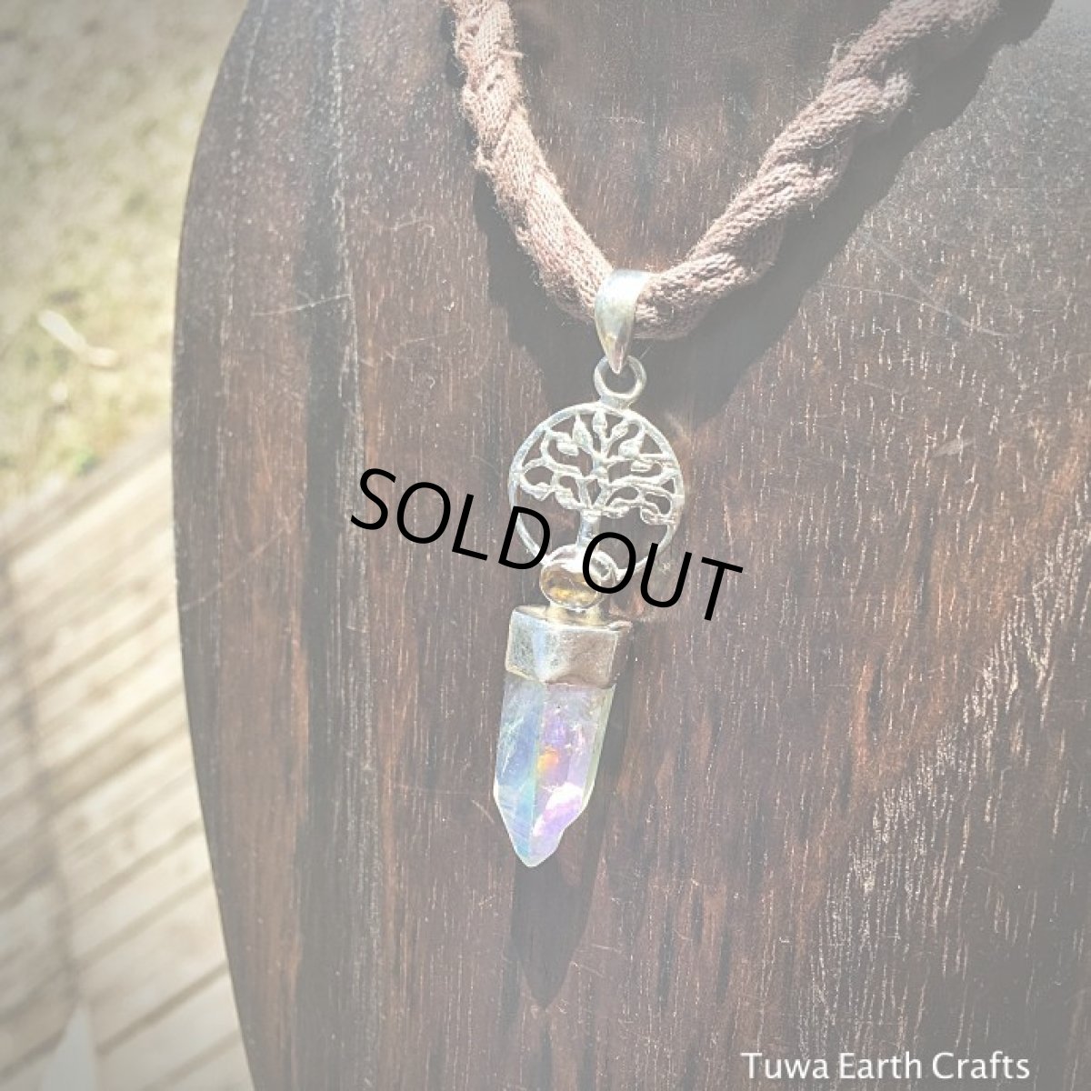 画像7: 【生命の樹・ツリーオブライフ】極上エンジェルオーラクォーツ 1点物ペンダントトップ withシトリン ウインドウ入り★スターリングシルバー ハンドメイド 水晶 ヒーリングクリスタル (7)
