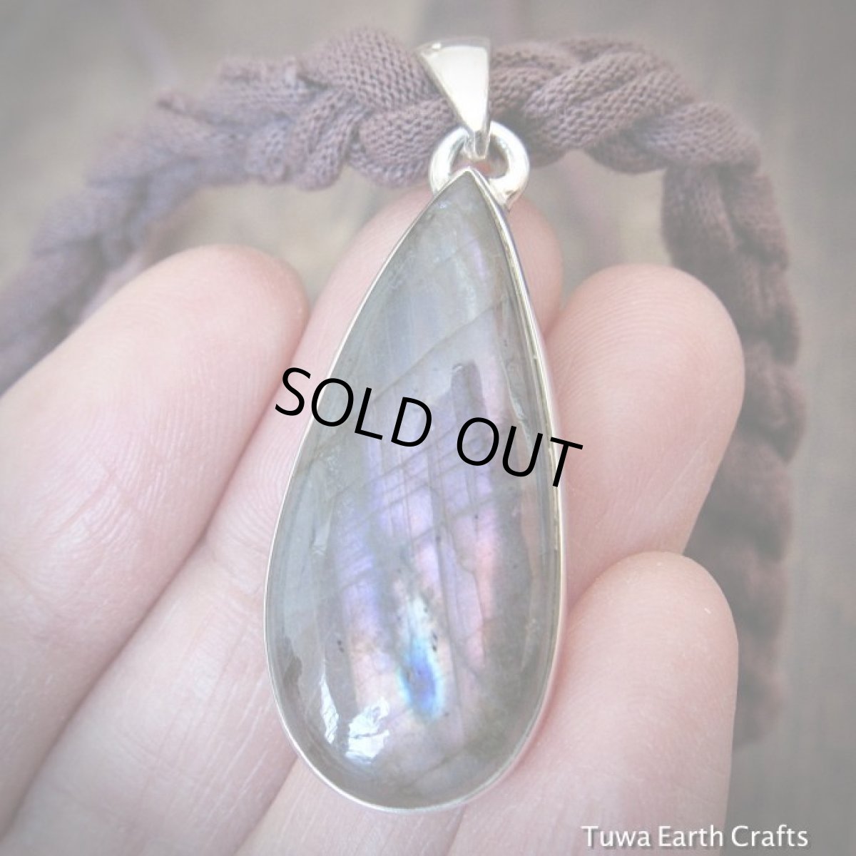 画像18: 【レア1点物♪】パープル〜ピンク　オーロラ色ラブラドライト　ペンダントトップ★スターリングシルバー天然石パワーストーン アクセサリー (18)