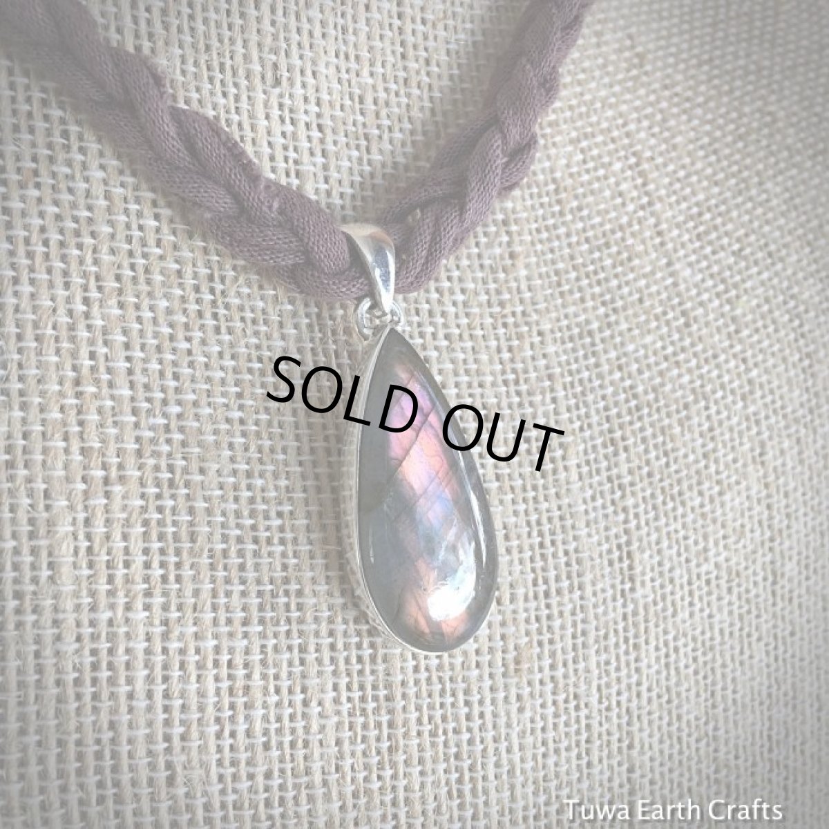 画像3: 【レア1点物♪】パープル〜ピンク　オーロラ色ラブラドライト　ペンダントトップ★スターリングシルバー天然石パワーストーン アクセサリー (3)