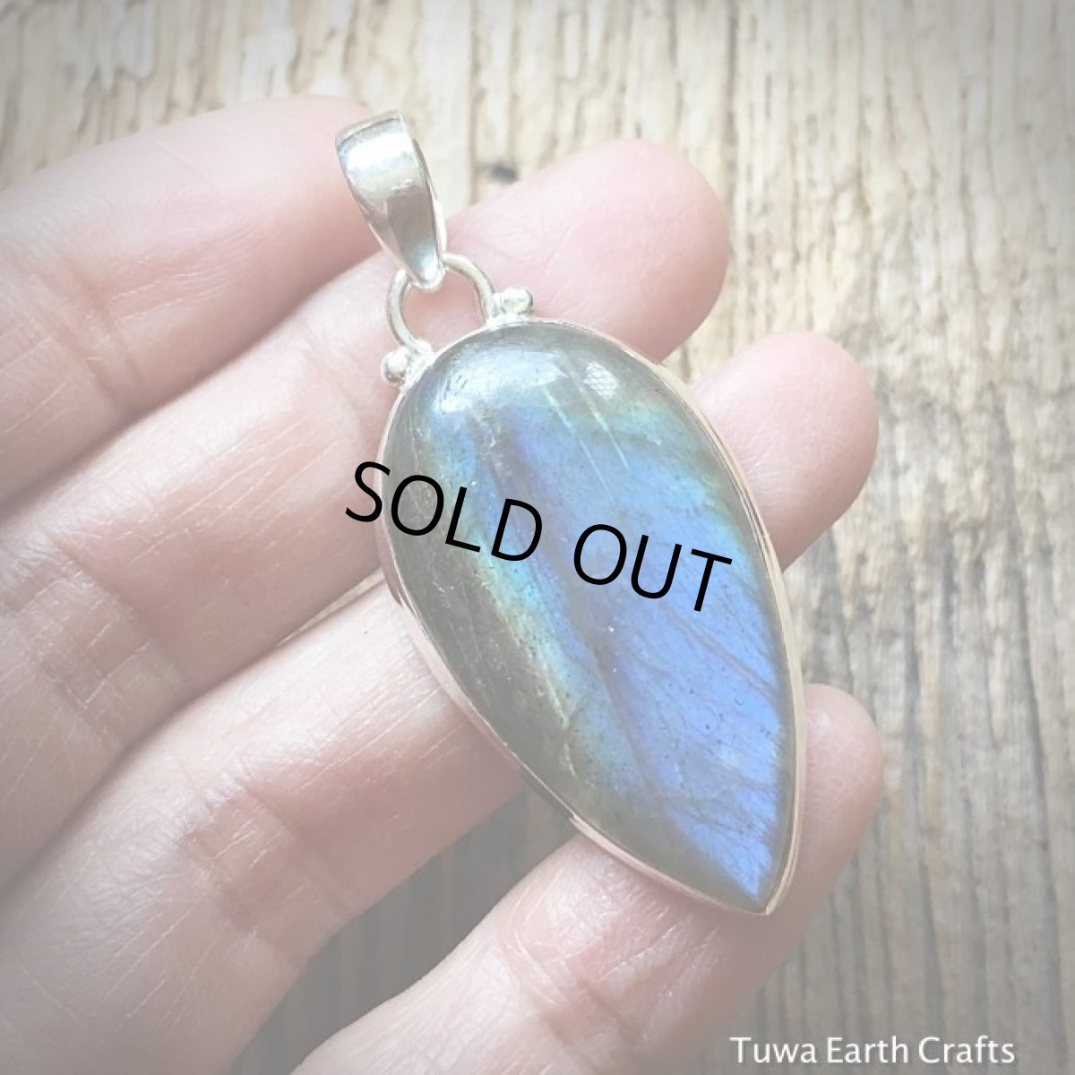 画像5: １点物　大ぶりブルーシラー♪ ラブラドライト　ペンダントトップ　天然石パワーストーン　アクセサリー (5)