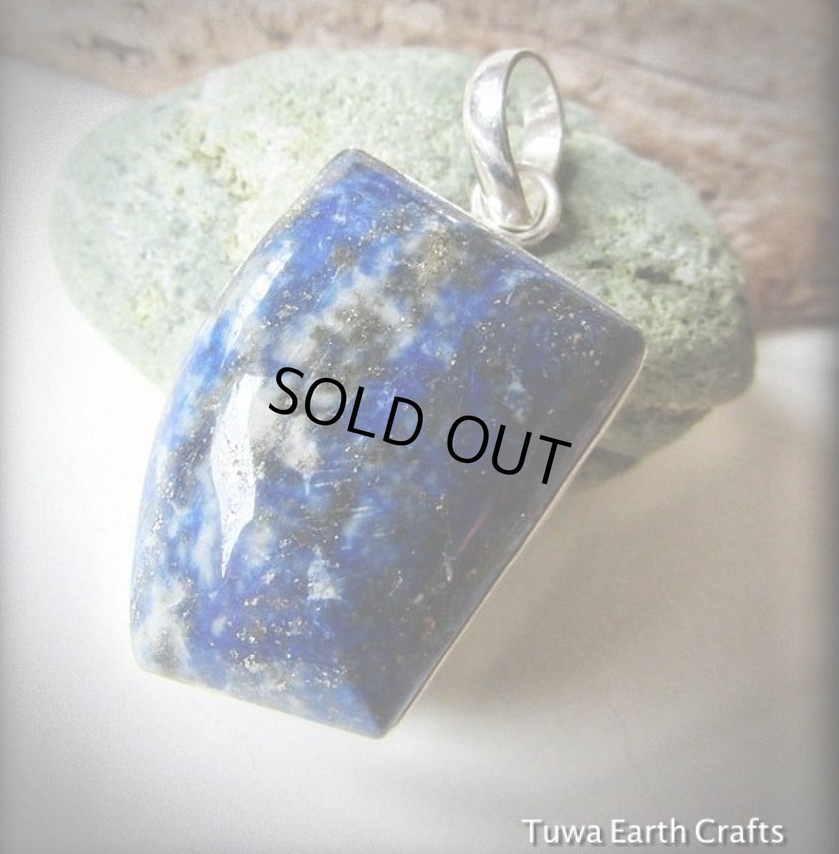 画像4: 1点物★大ぶりラピスラズリ（アフガニスタン産）天然石ペンダントトップ*シルバー*パワーストーンアクセサリー (4)