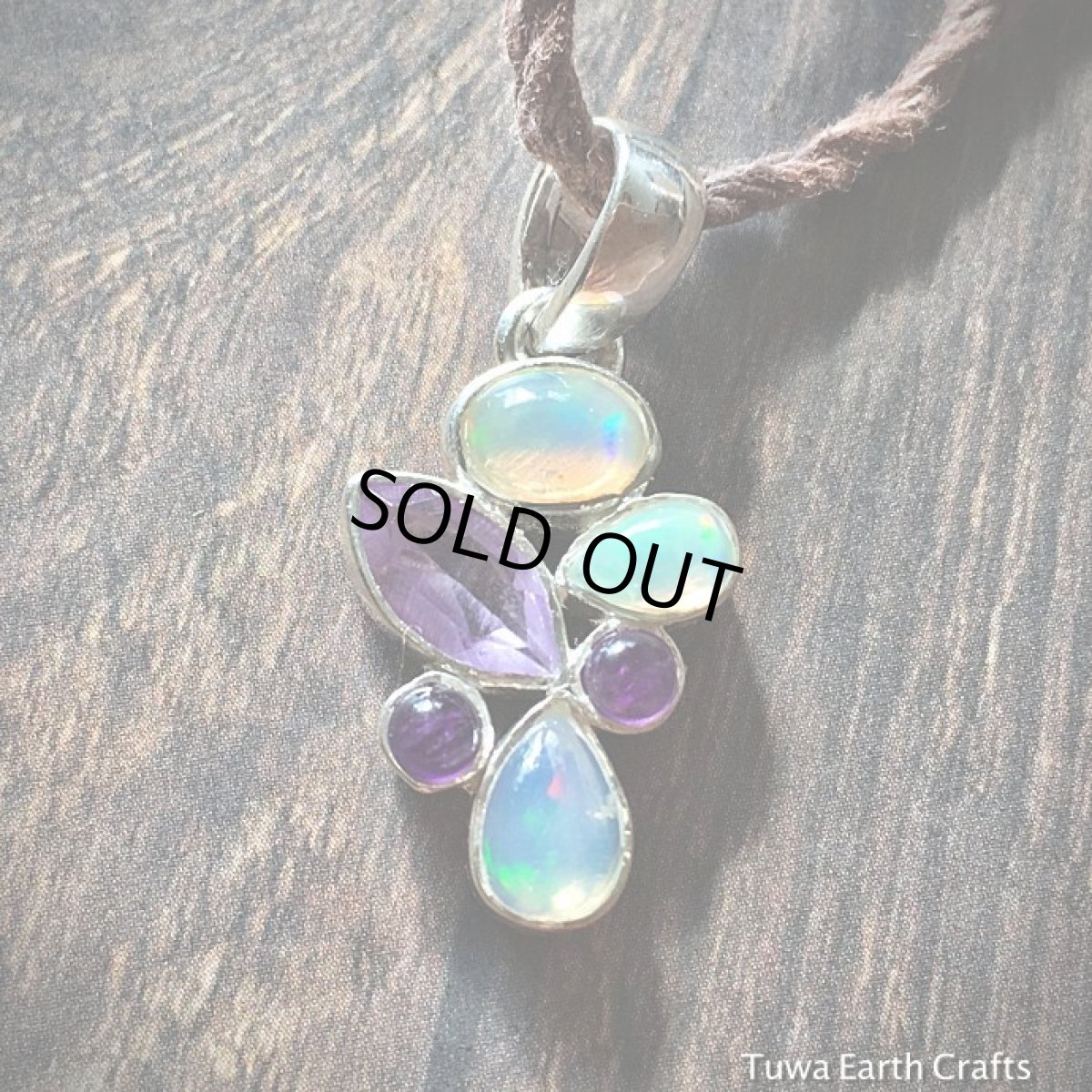 画像8: １点もの　高品質エチオピア産オパール＆宝石質アメジスト ペンダントトップ★プレシャスオパール　天然石ヒーリングストーン ジュエリー (8)