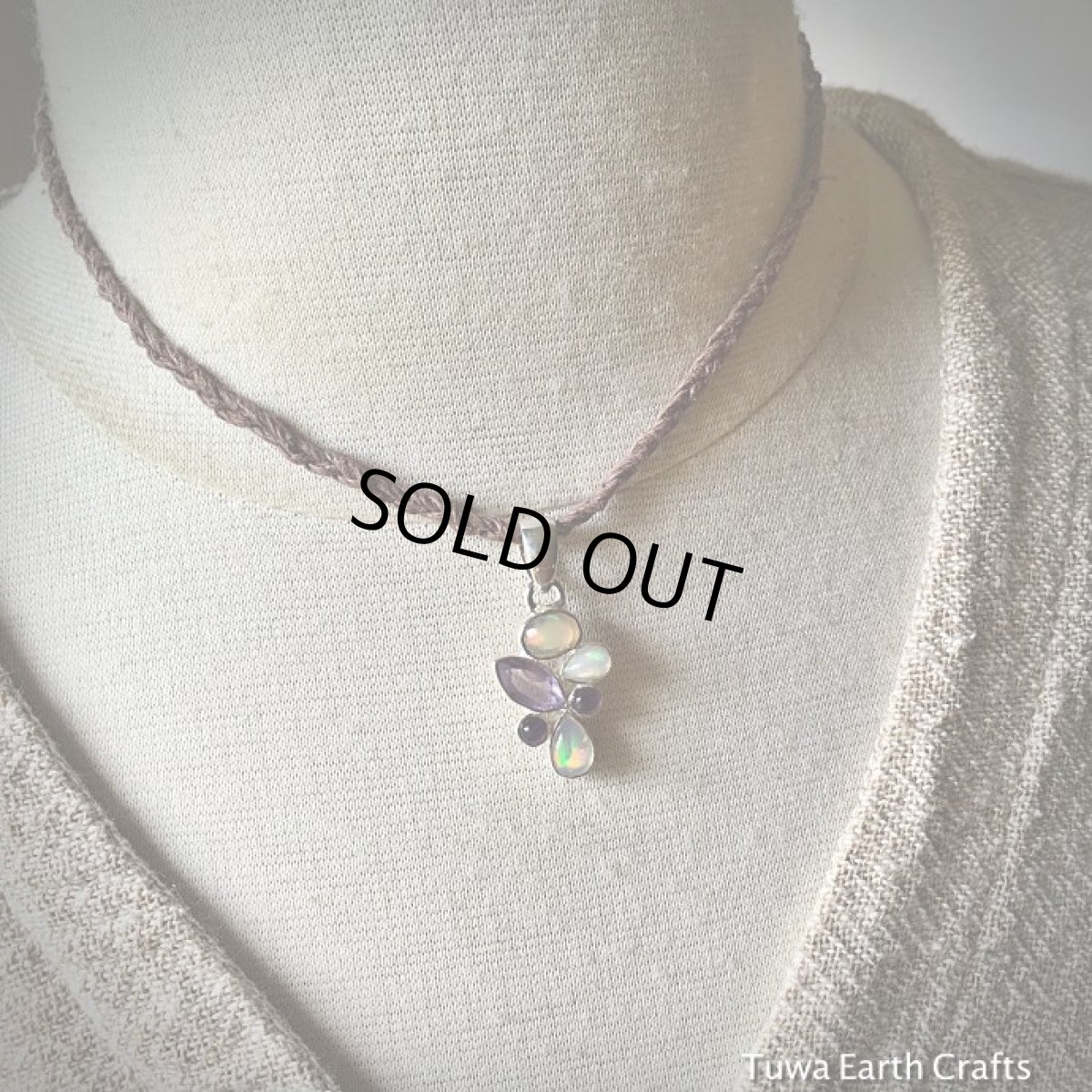 画像16: １点もの　高品質エチオピア産オパール＆宝石質アメジスト ペンダントトップ★プレシャスオパール　天然石ヒーリングストーン ジュエリー (16)