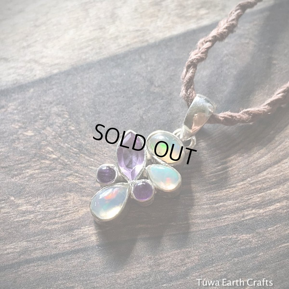 画像10: １点もの　高品質エチオピア産オパール＆宝石質アメジスト ペンダントトップ★プレシャスオパール　天然石ヒーリングストーン ジュエリー (10)