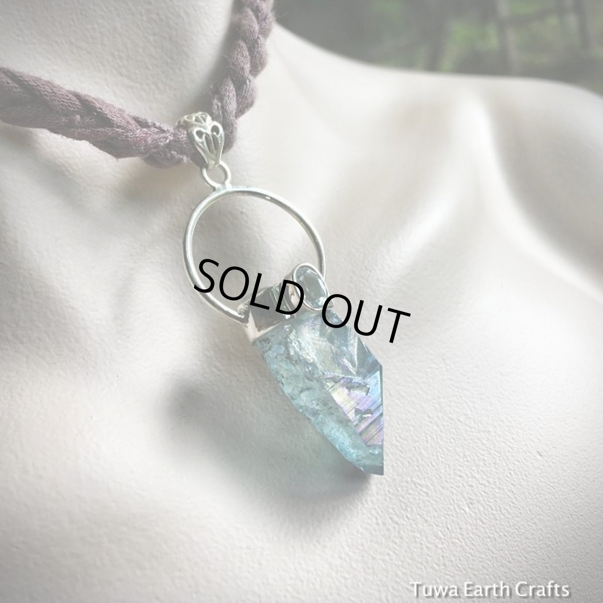 画像10: 1点物大ぶり高品質アクアオーラ&ブルートパーズ　ペンダントトップ★シルバー925／スターリングシルバー★ヒーリングジュエリー (10)