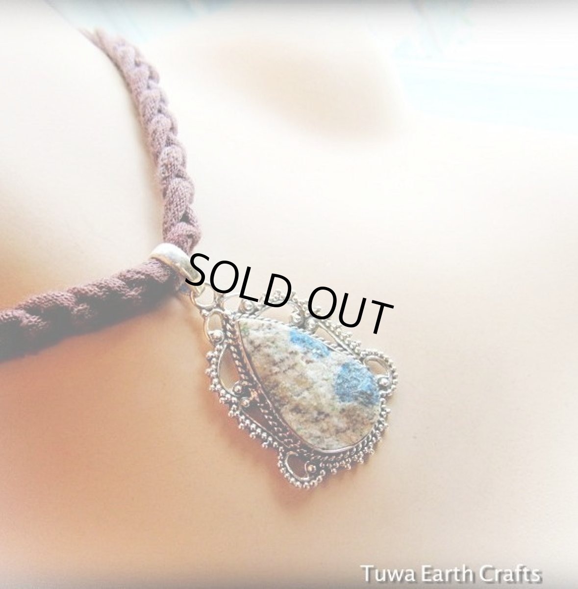 画像8: ログインで15％OFF♪ 1点物　高品質Ｋ２ストーン（アズライトイングラナイト）原石　ペンダントトップ★天然石パワーストーンアクセサリー　ジュエリー　ヒーリングクリスタル　レアストーン (8)