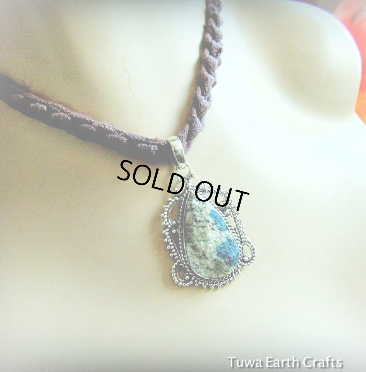 画像7: ログインで15％OFF♪ 1点物　高品質Ｋ２ストーン（アズライトイングラナイト）原石　ペンダントトップ★天然石パワーストーンアクセサリー　ジュエリー　ヒーリングクリスタル　レアストーン (7)