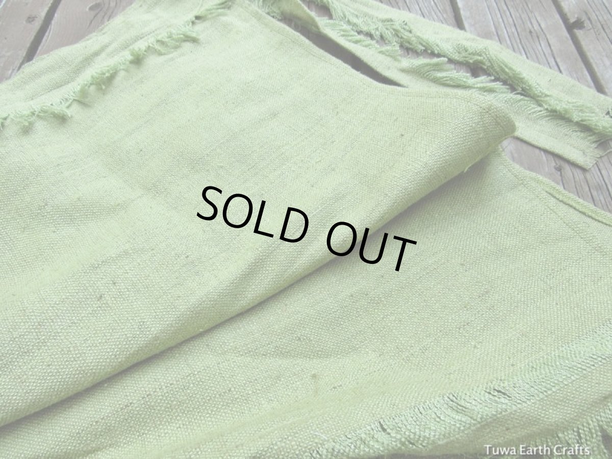 画像8: 在庫1枚のみ♪ 地球に優しい手織りローシルク素材🌿 トライバル パネルスカート*ダンス衣装*エプロン*オーガニックファッション*無農薬エシカル (8)