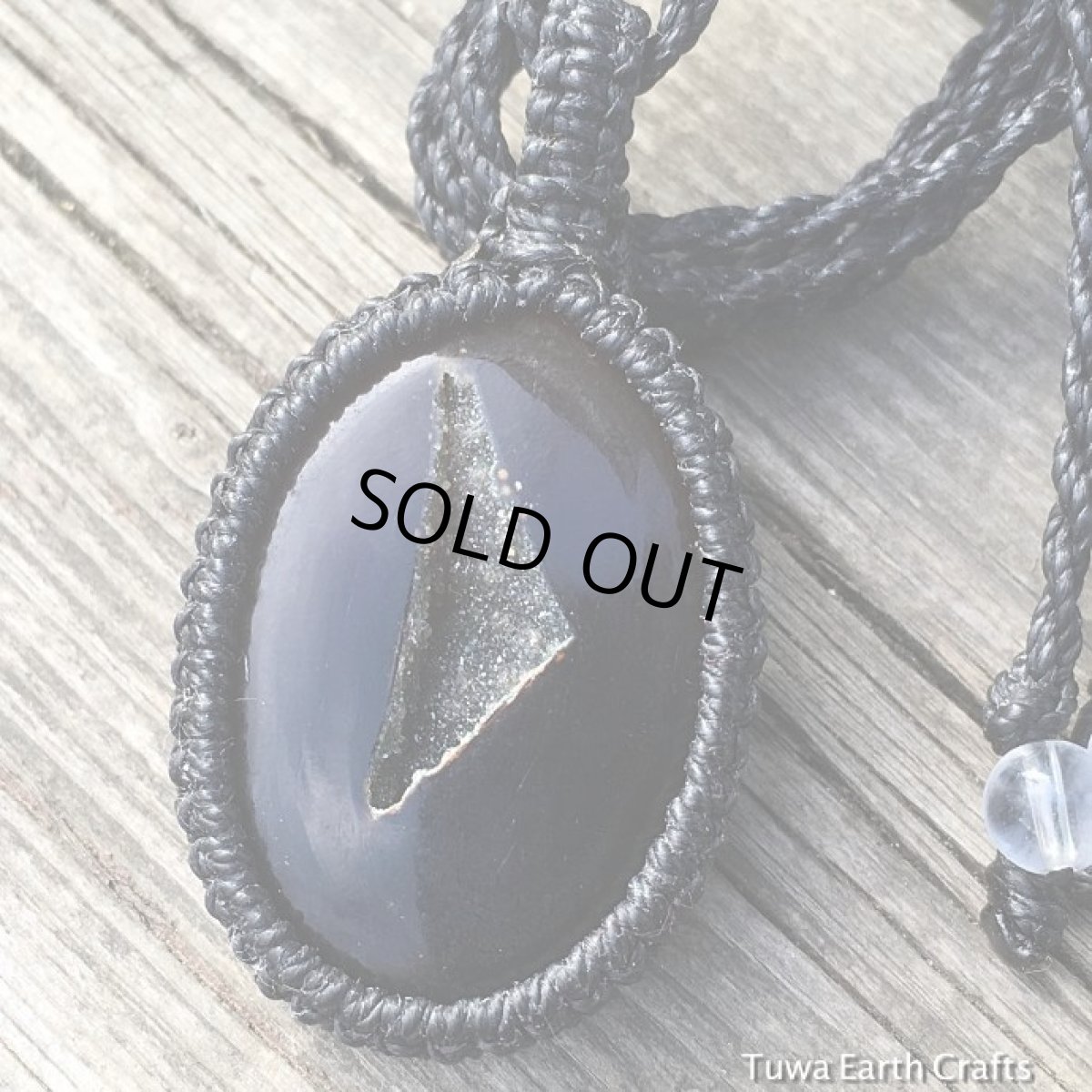 画像3: 【魔除け・厄除けお守り石】きらきらドルジークォーツ入りブラックアゲート/ブラックオニキス/黒瑪瑙ペンダント・ネックレス　シンプル＆ナチュラル　ヒーリングストーン (3)