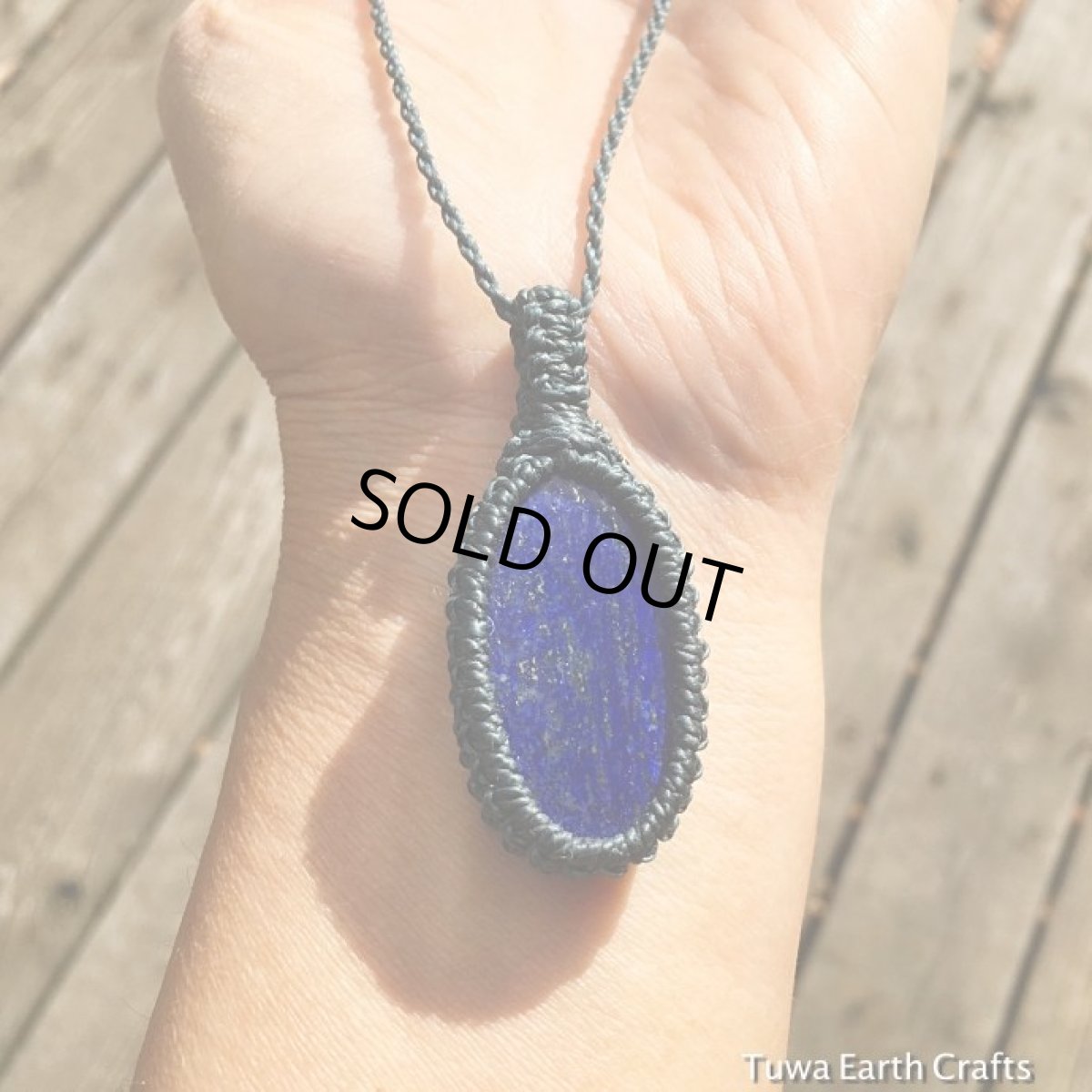 画像4: 【厄除け・開運・受験お守り】星空色♪ １点もの　ラピスラズリ（アフガニスタン産）　ペンダント・ネックレス シンプル　きらきらパイライト入り♪ パワーストーン天然石　合格祈願 (4)