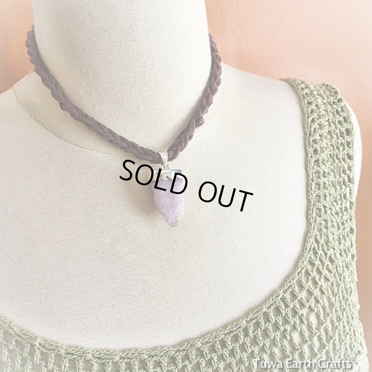 画像18: 【自信アップ・自己信頼】1点物　大ぶり　高品質スピリットクォーツ　/ カクタスアメシストペンダントトップ*原石　鉱物　パワーストーン天然石　アクセサリー (18)