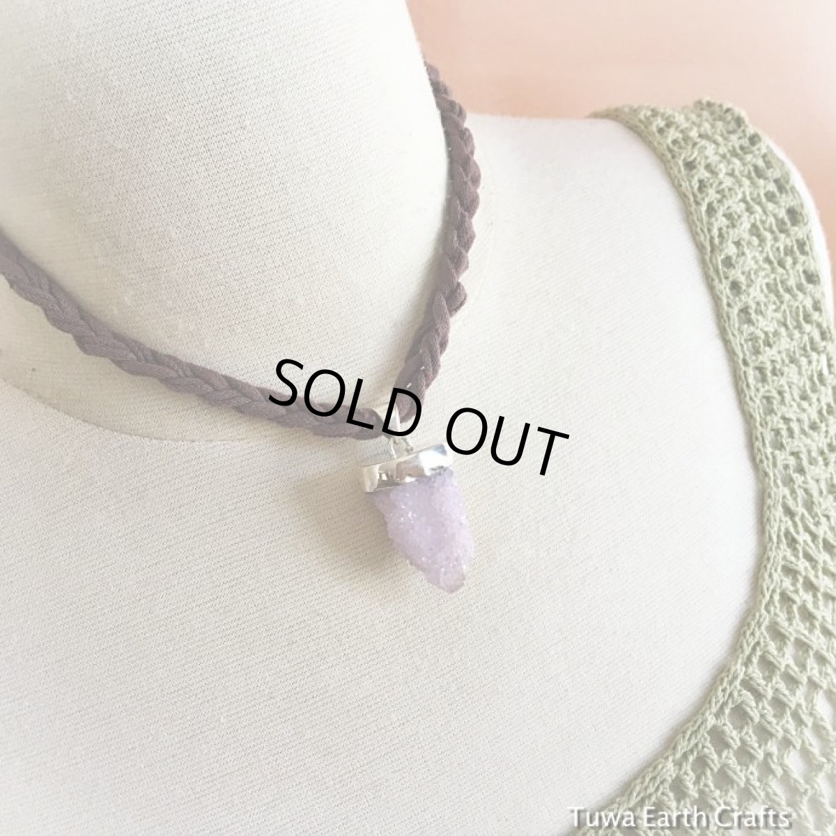 画像15: 【自信アップ・自己信頼】1点物　大ぶり　高品質スピリットクォーツ　/ カクタスアメシストペンダントトップ*原石　鉱物　パワーストーン天然石　アクセサリー (15)