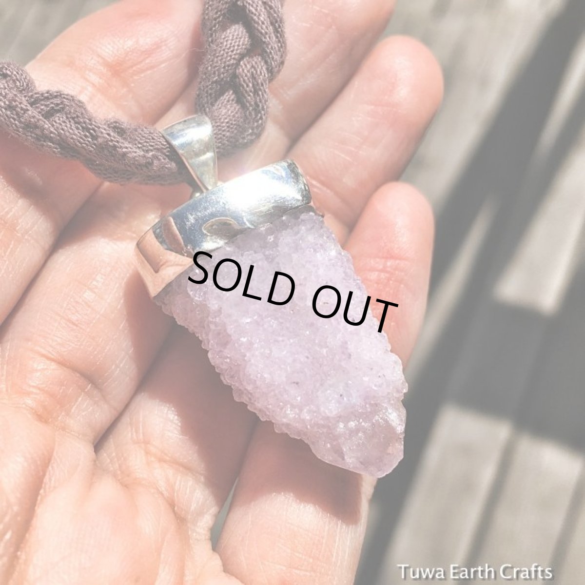 画像13: 【自信アップ・自己信頼】1点物　大ぶり　高品質スピリットクォーツ　/ カクタスアメシストペンダントトップ*原石　鉱物　パワーストーン天然石　アクセサリー (13)