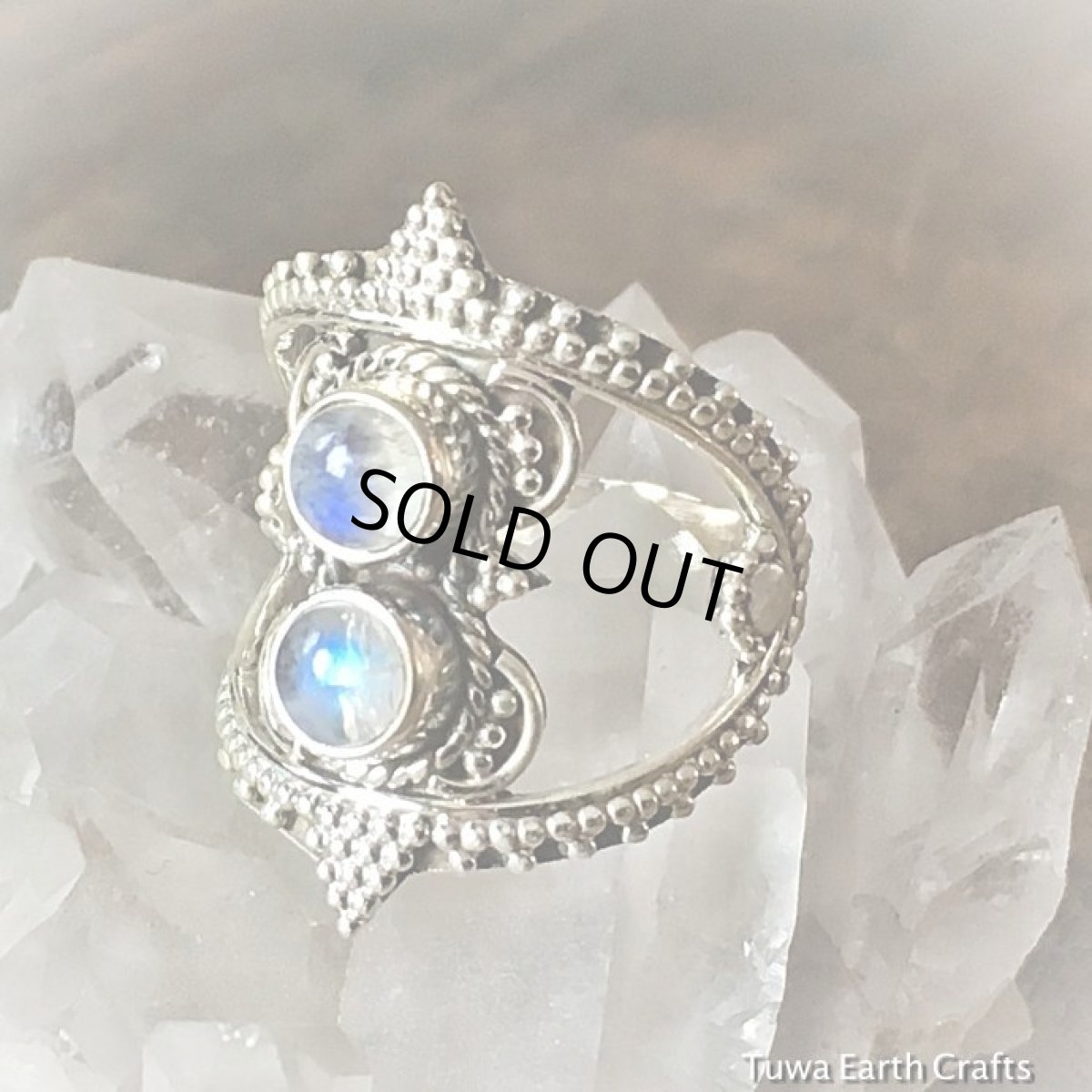 画像6: 高品質レインボームーンストーン　リング★指輪14号★トライバル・エスニック・ジプシー・ボヘミアン　スターリングシルバー　ホワイトラブラドライト　天然石パワーストーン　アクセサリー (6)