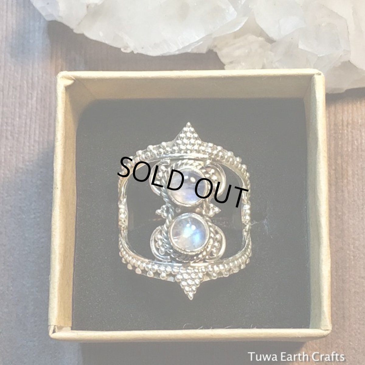 画像3: 高品質レインボームーンストーン　リング★指輪14号★トライバル・エスニック・ジプシー・ボヘミアン　スターリングシルバー　ホワイトラブラドライト　天然石パワーストーン　アクセサリー (3)