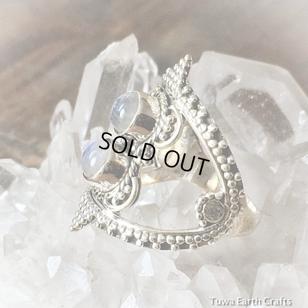 画像7: 高品質レインボームーンストーン　リング★指輪14号★トライバル・エスニック・ジプシー・ボヘミアン　スターリングシルバー　ホワイトラブラドライト　天然石パワーストーン　アクセサリー (7)