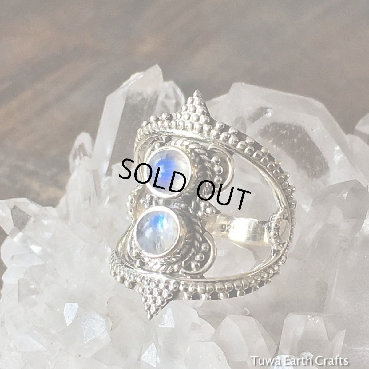 画像5: 高品質レインボームーンストーン　リング★指輪14号★トライバル・エスニック・ジプシー・ボヘミアン　スターリングシルバー　ホワイトラブラドライト　天然石パワーストーン　アクセサリー (5)