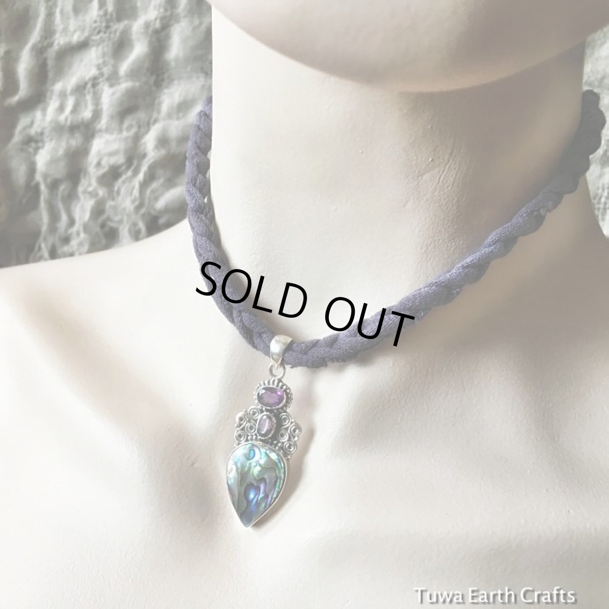 画像10: 1点物　高品質　精霊の宿る貝　アバロンシェル＆きらきらアメジスト　ペンダントトップ*パワーストーン*ネイティブアメリカン (10)