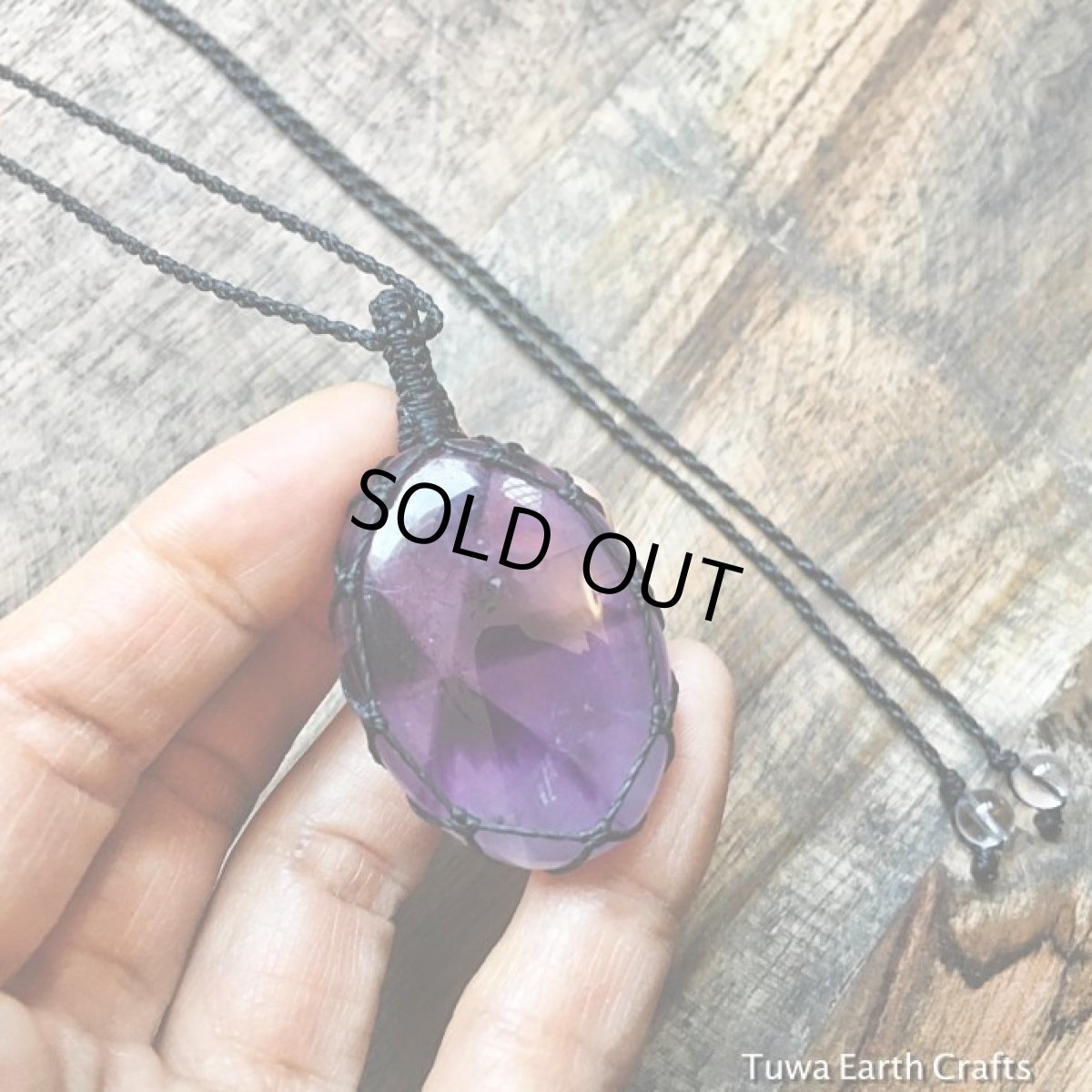 画像3: 1点物 大ぶり　ファントムアメジスト　ペンダント・ネックレス　シンプル＆ナチュラル★トラピッチェアメシスト＊ハンドメイド天然石ヒーリングストーン アクセサリー　2月誕生石 (3)