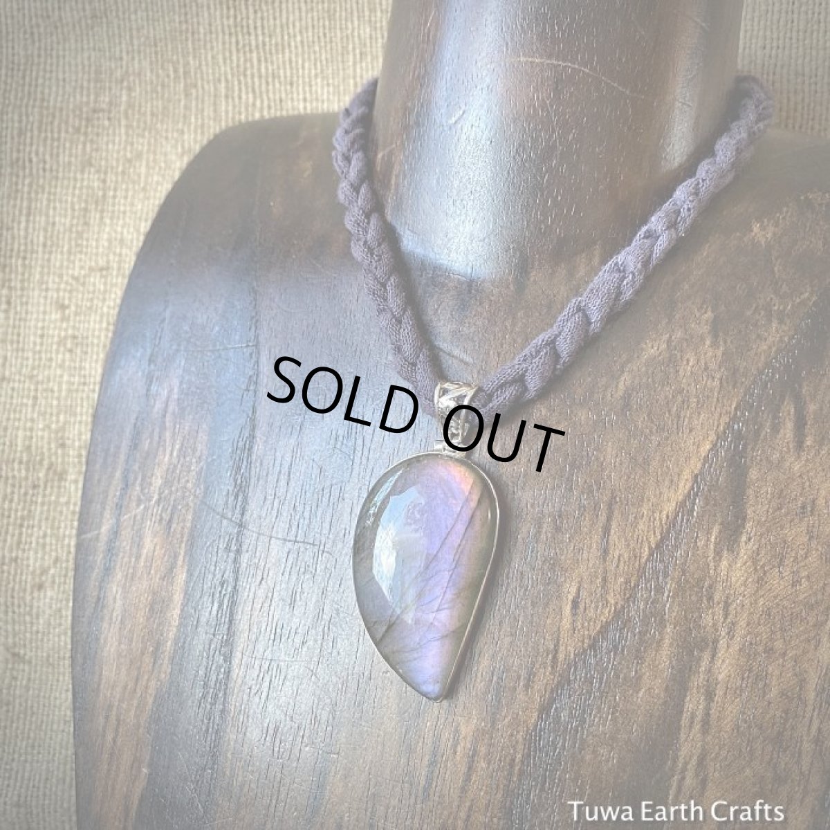 画像3: 【超レア♪】1点物　大ぶり　ピンク　ラブラドライト ペンダント パープル・オレンジ★天然石アクセサリー　スターリングシルバー (3)