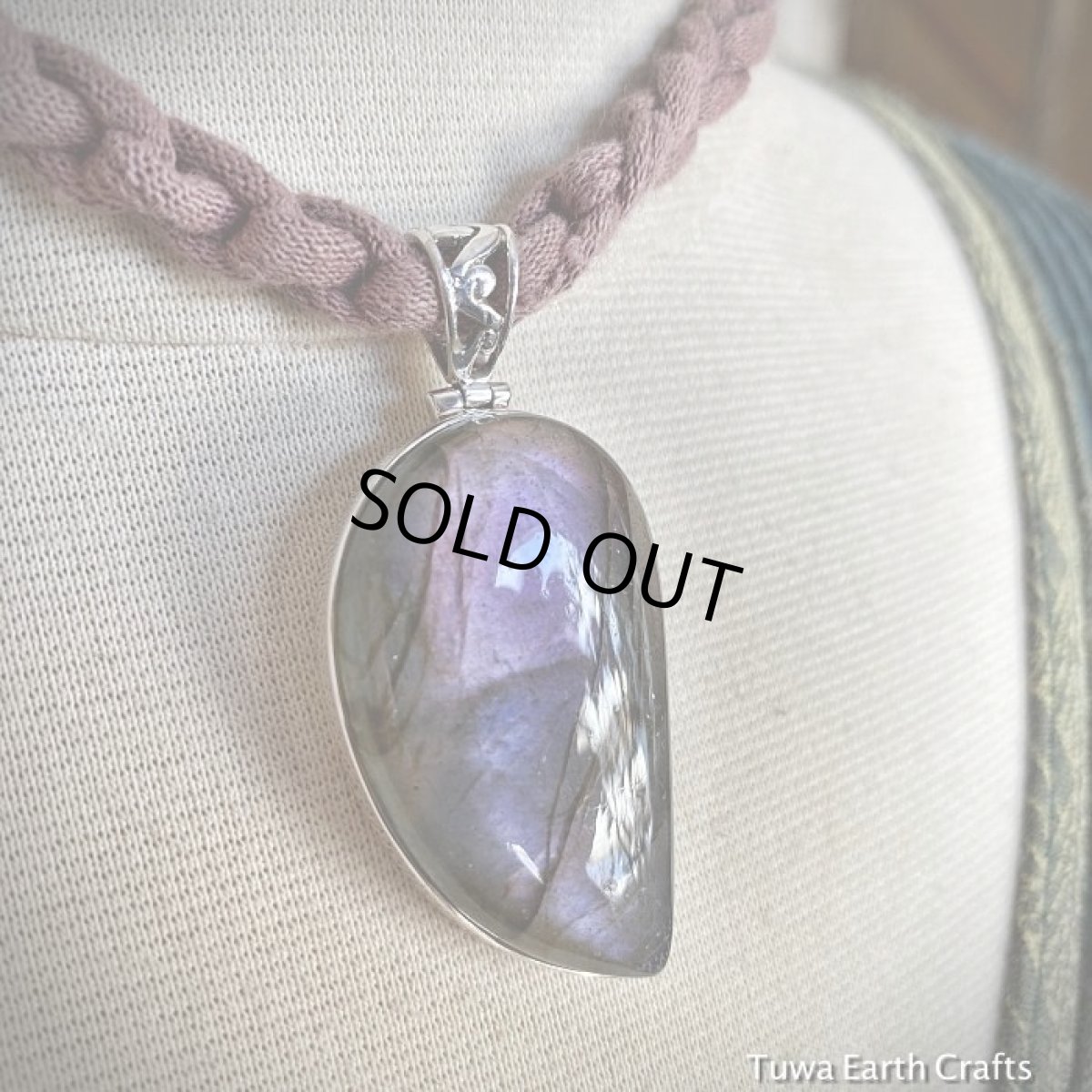 画像11: 【超レア♪】1点物　大ぶり　ピンク　ラブラドライト ペンダント パープル・オレンジ★天然石アクセサリー　スターリングシルバー (11)