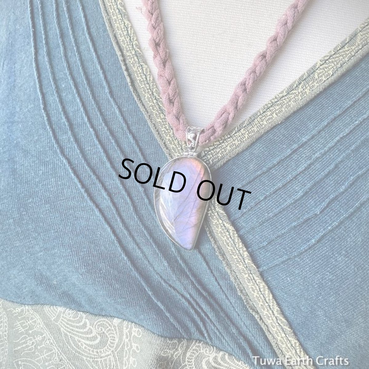 画像15: 【超レア♪】1点物　大ぶり　ピンク　ラブラドライト ペンダント パープル・オレンジ★天然石アクセサリー　スターリングシルバー (15)