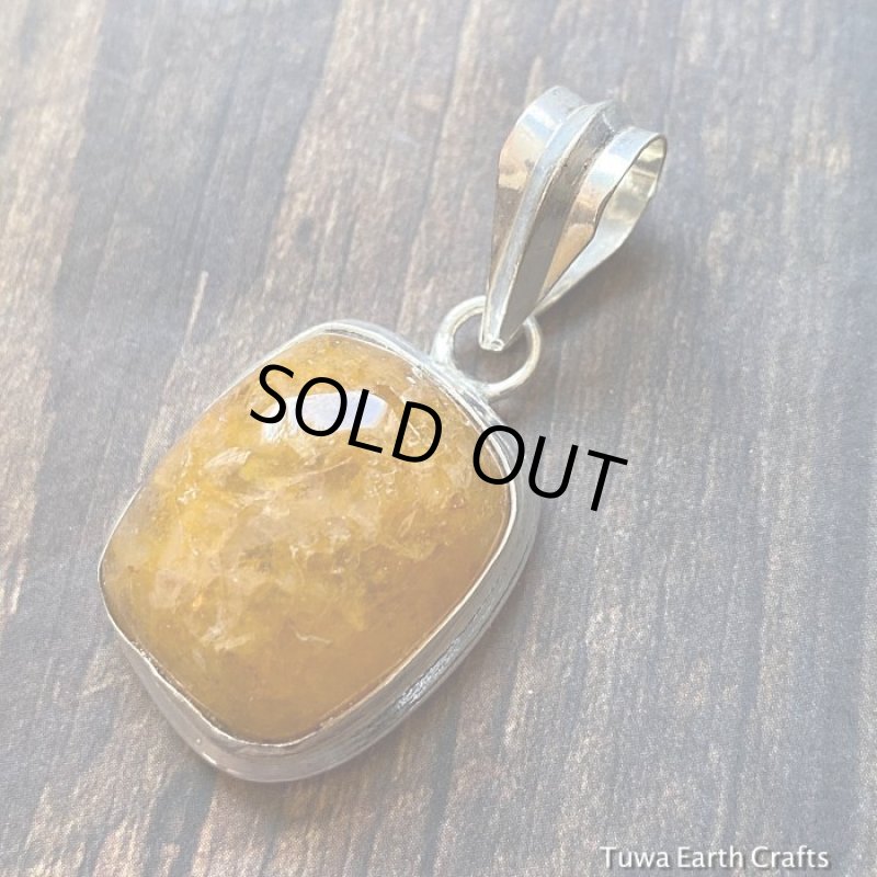 1点物 オレンジカルサイト ペンダントトップ*パワーストーン