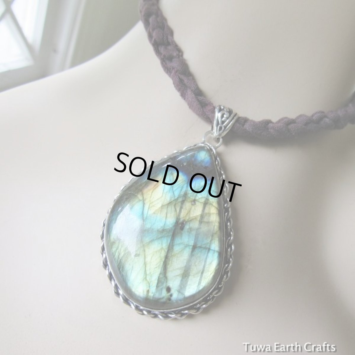 画像10: 1点物　石全長４.５cm大ぶりラブラドライト ペンダントトップ★ビッグサイズ　パワーストーン天然石アクセサリー (10)