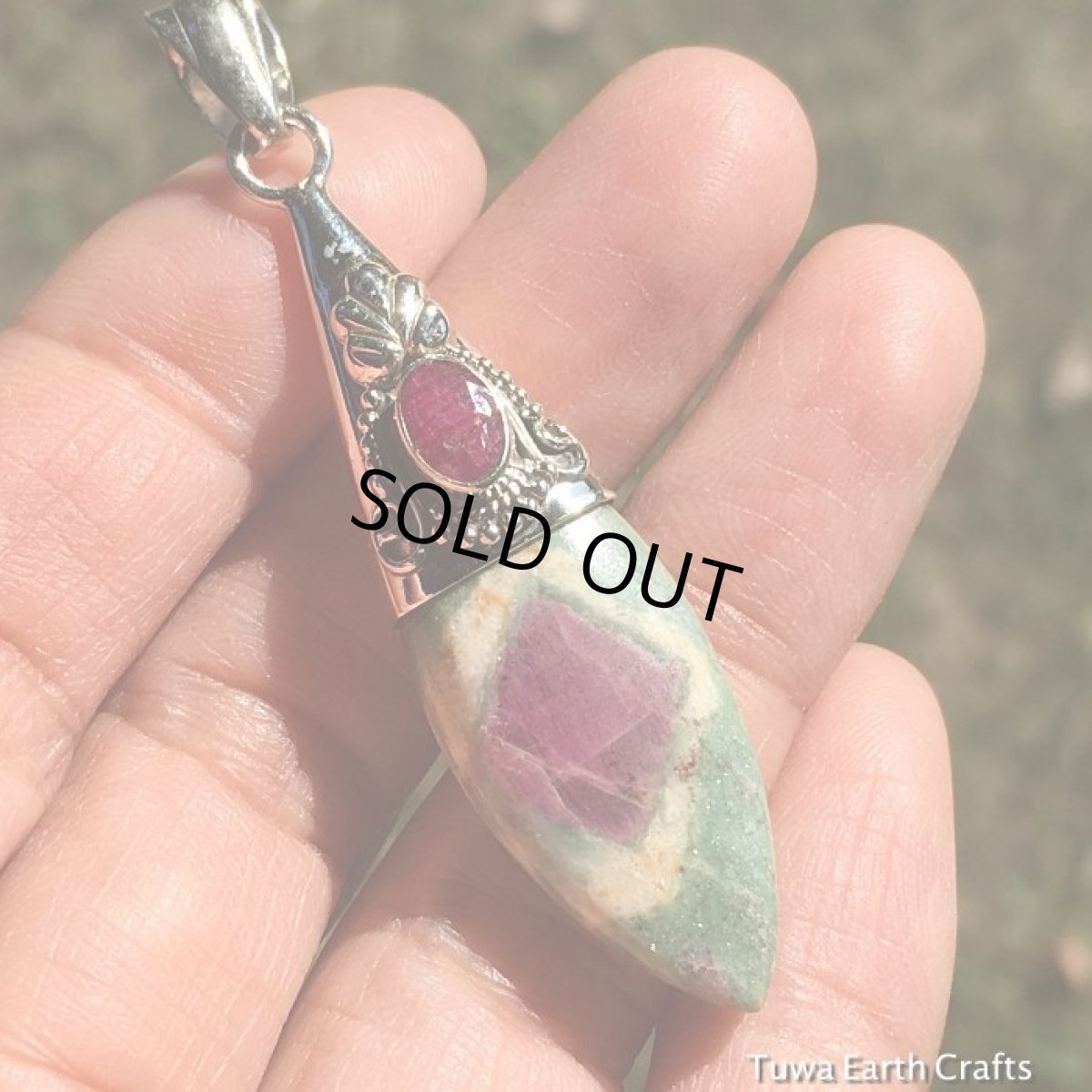 画像10: 1点物　高品質ルビーインフックサイト　ペンダントトップ with きらきらルビー*スターリングシルバー天然石パワーストーン＊アクセサリー＊ヒーリング (10)